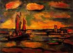 Georges Rouault - Рыбацкие лодки с солнцем