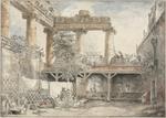 Hubert Robert - Римские руины, Вилла Pamfili