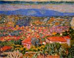 Pierre Bonnard - Cannet пейзаж, вид на крыши