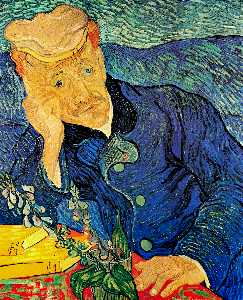 Vincent Van Gogh - портрет доктора . Гаше - (произведения на холсте)